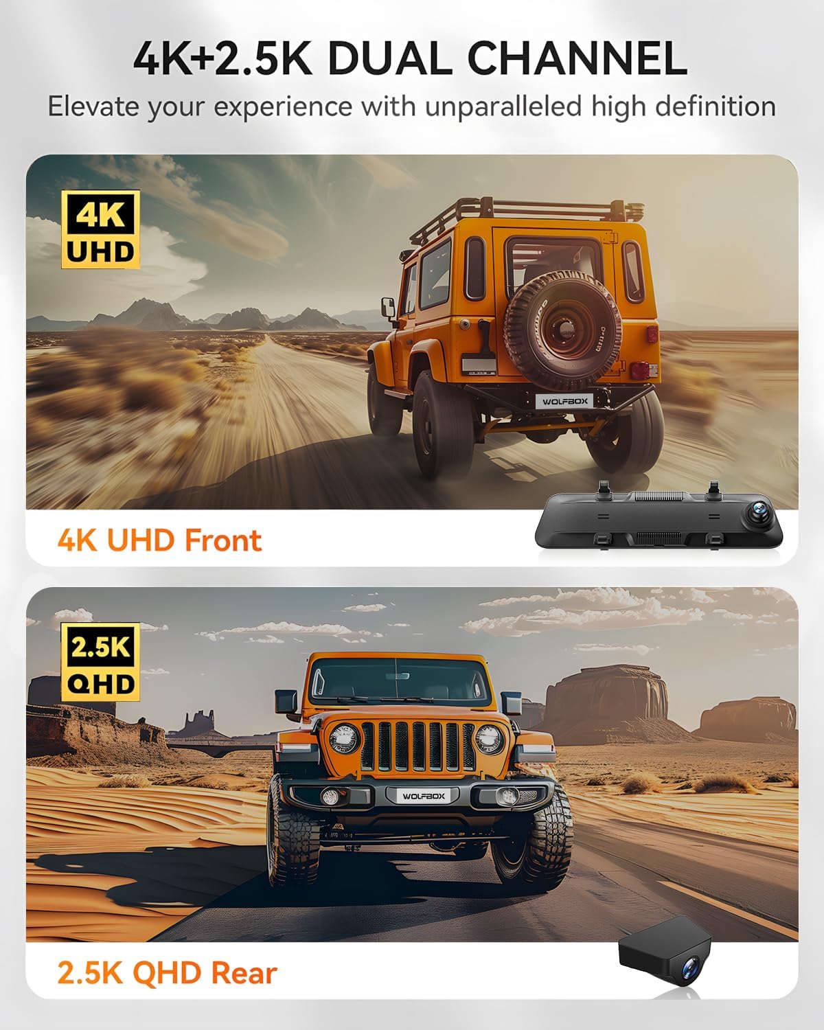 Wolfbox 4K Dash Cam