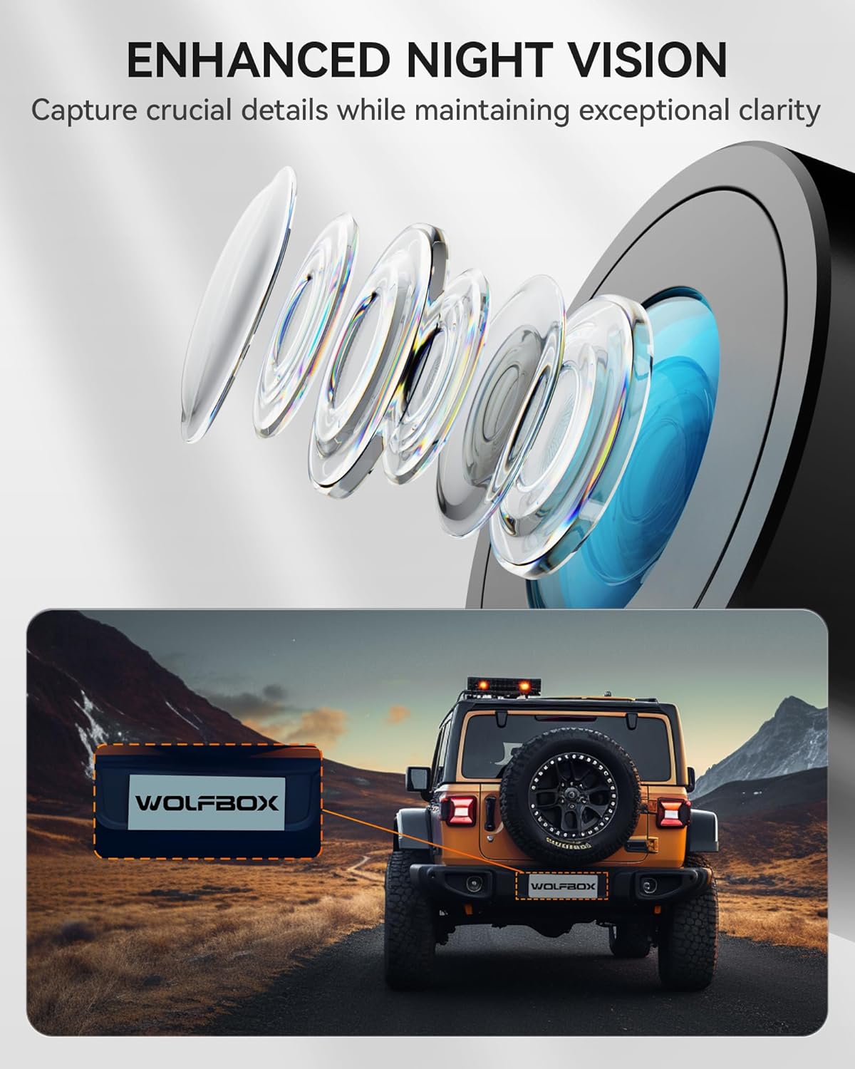 Wolfbox 4K ミラーダッシュカム
